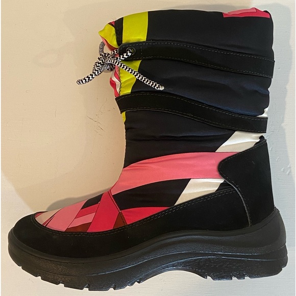 FINAL $ No Offers Emilio Pucci Authentic Classic Pink 60s Mod Design Moon Boots - Picture 5 of 13